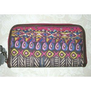 Pier 1 Imports Zip Around Wallet Embellished Geometric Design Brand New With Tag